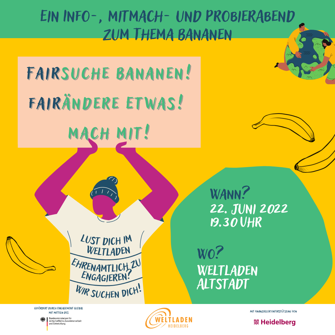 Fairsuche Bananen! Fairändere etwas! Mach mit!