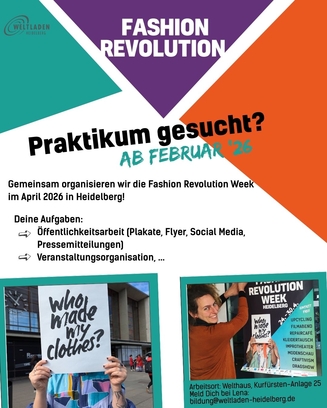 Praktikum gesucht? März bis April 2026